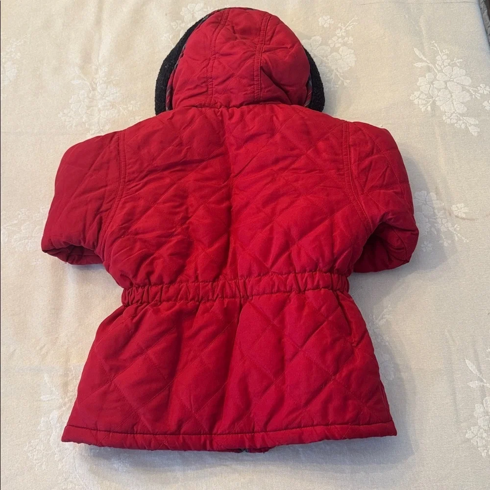 Vintage! Paramount Kids Red Quilted Scottie Jacket with Black Trim, sz 4T